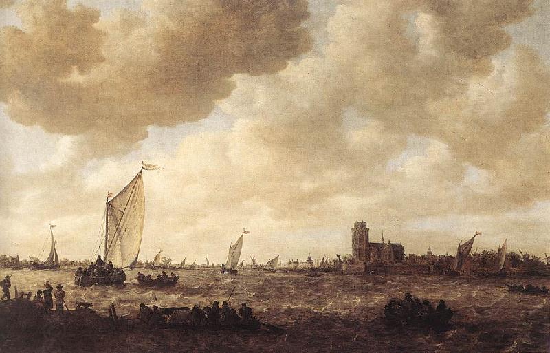 GOYEN, Jan van View of Dordrecht dg oil painting picture
